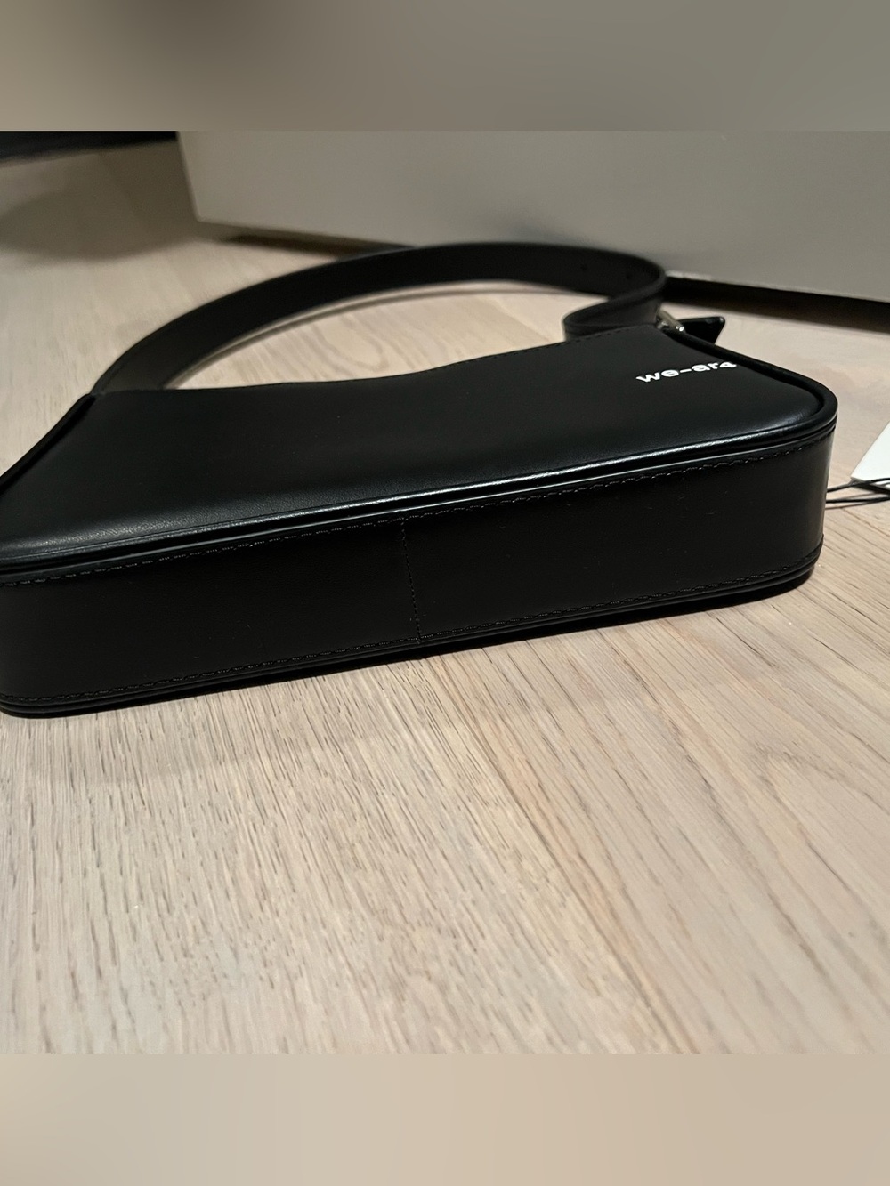 NWT Black Leather Shoulder Bag - Picture 2 of 4